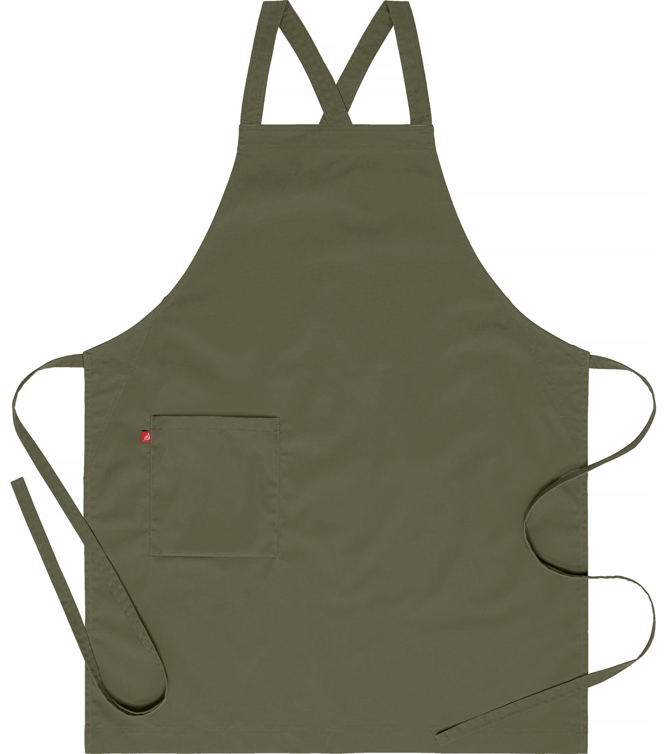 Bröstlappsförkläde Supportive Olivgrön 70x100cm