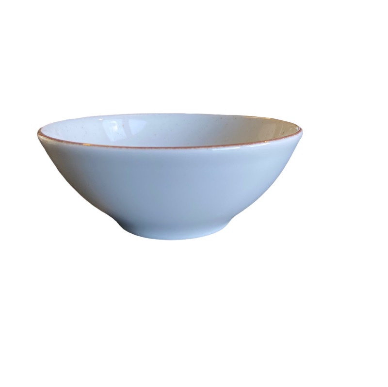 Royal Skål Vit med Prickar och Rand Ø130mm 35cl