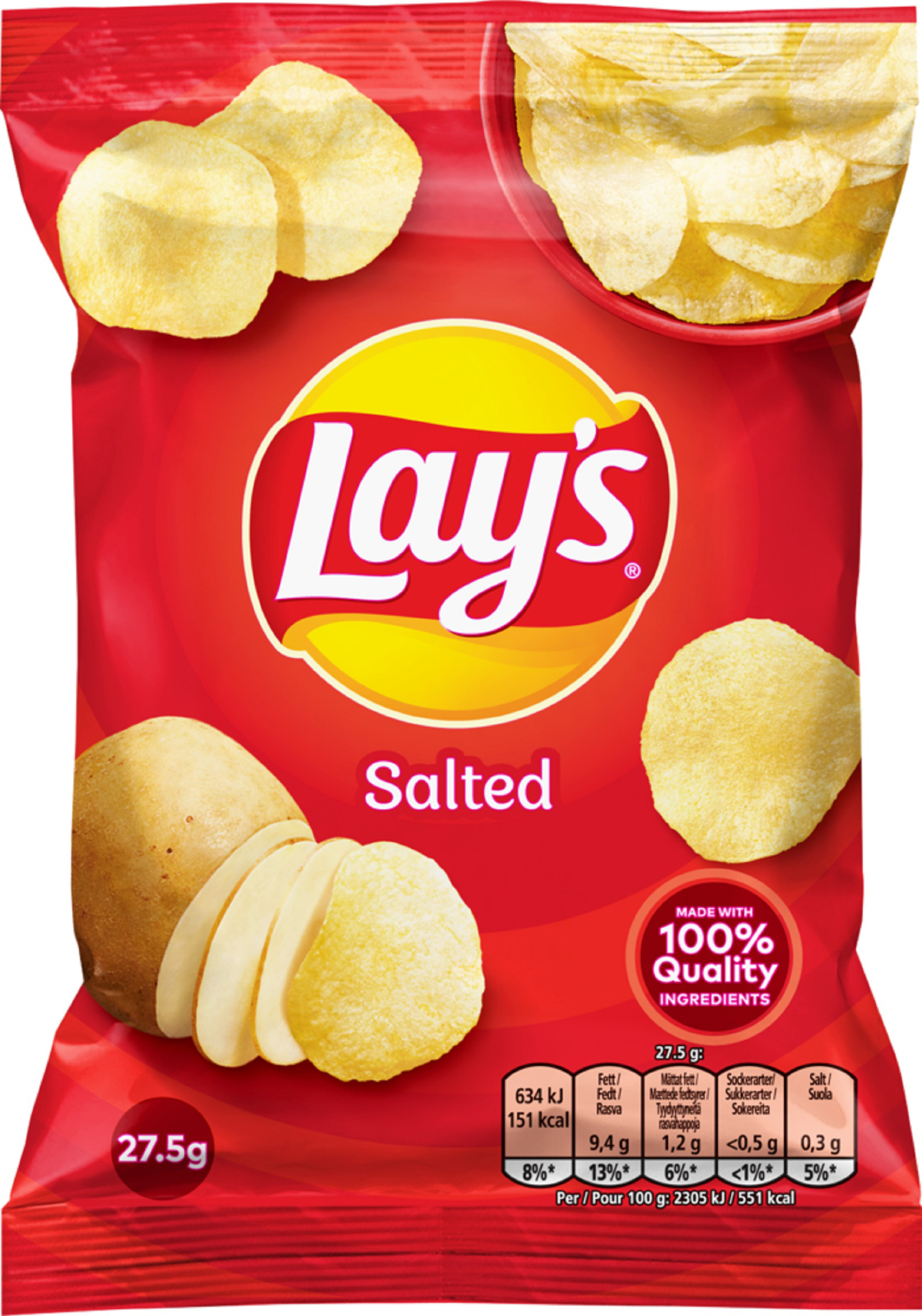 Saltade Potatischips
