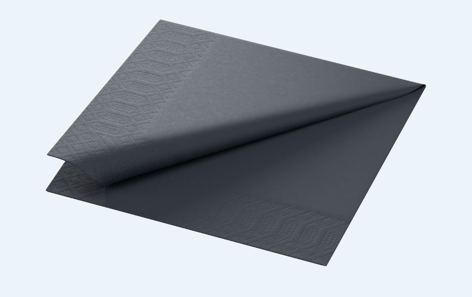 Servett svart 33 cm 3 L
