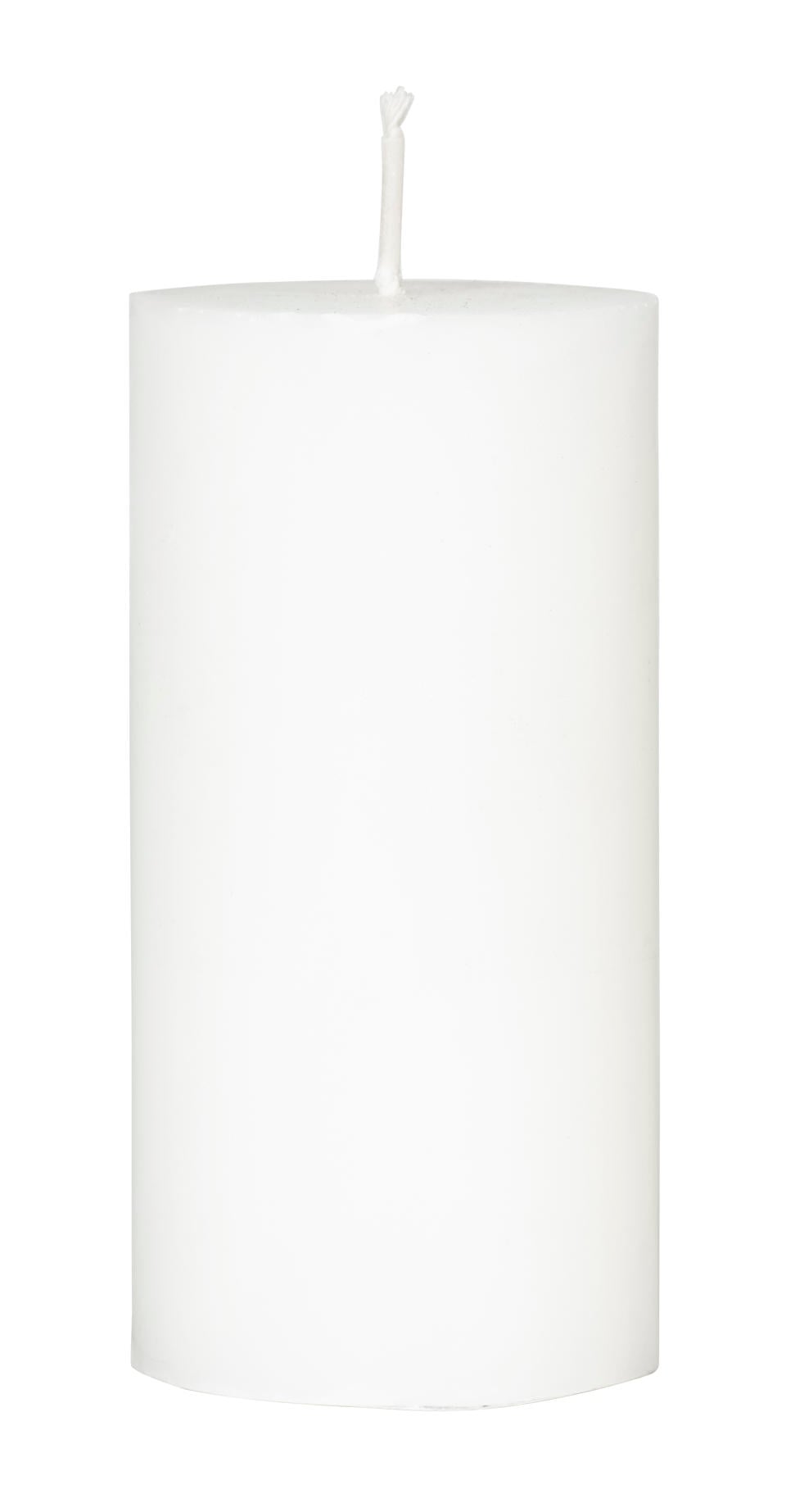 Blockljus vit 10x5cm