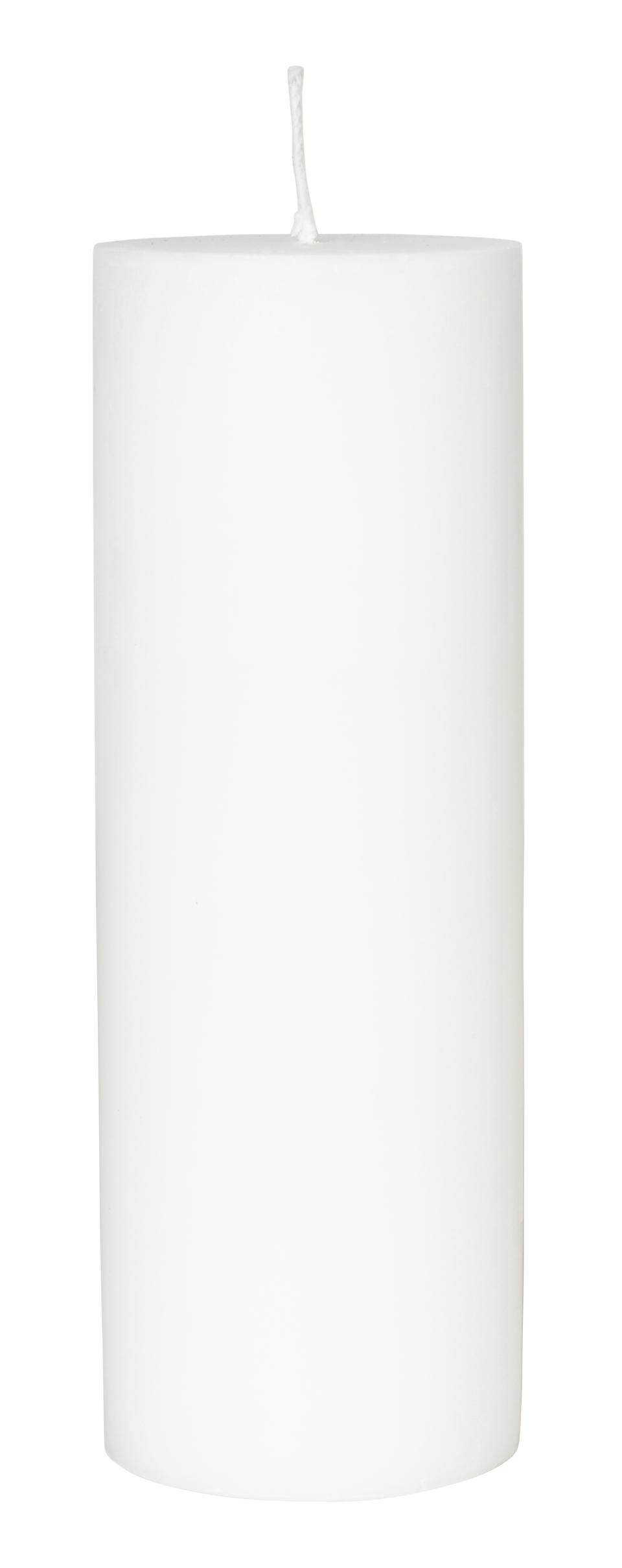 Blockljus stearin 200x70mm vit