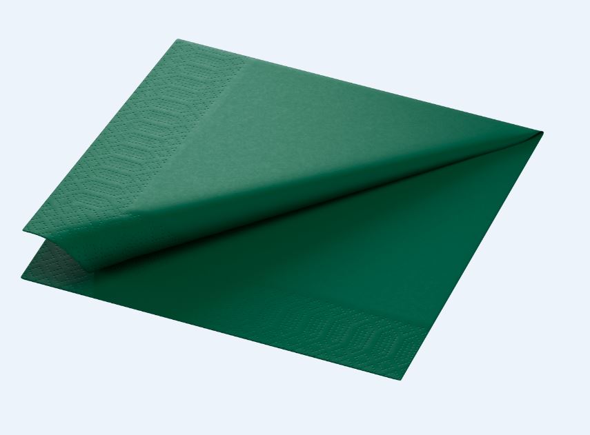 Servett mörkgrön 40x40