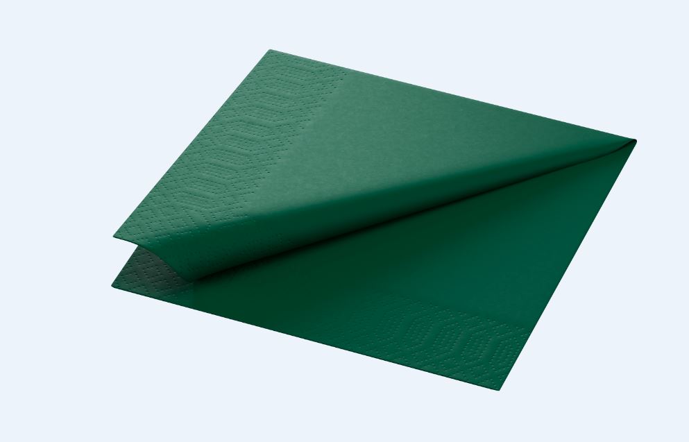 Servett mörkgrö 33x33