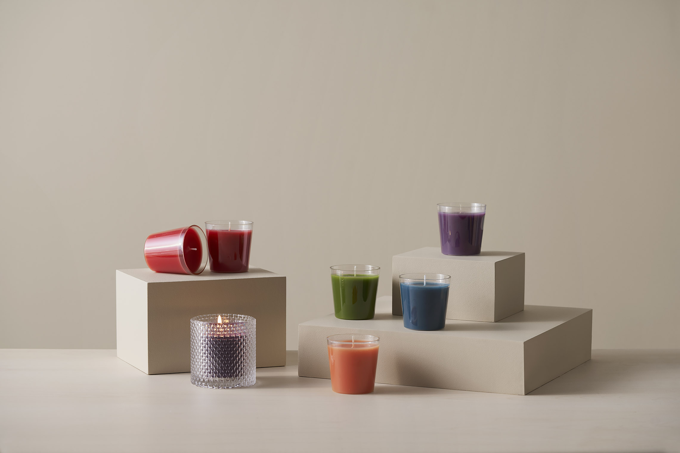 Ljuslykta röd refill