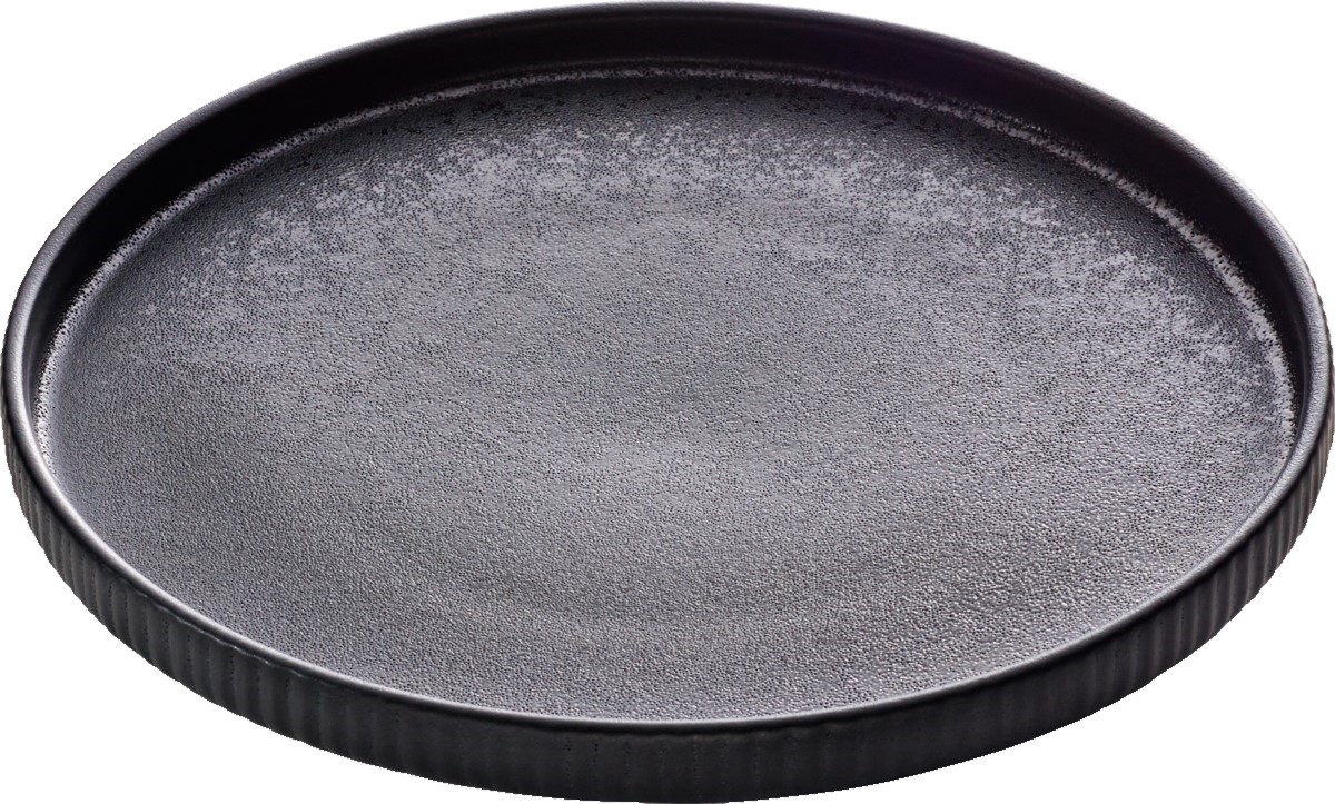 Nara Tallrik Flat Svart Ø21cm