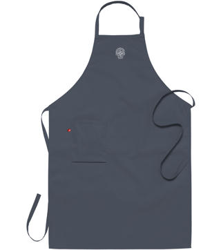 Bröstlappsförkläde Grå Färskvaruhallen 75x110cm