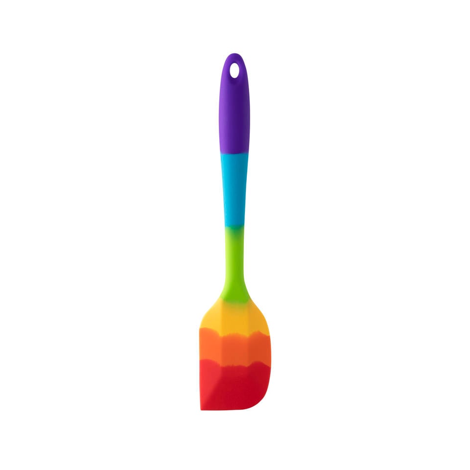 Stekspade Silikon Regnbågsfärgad 270mm.