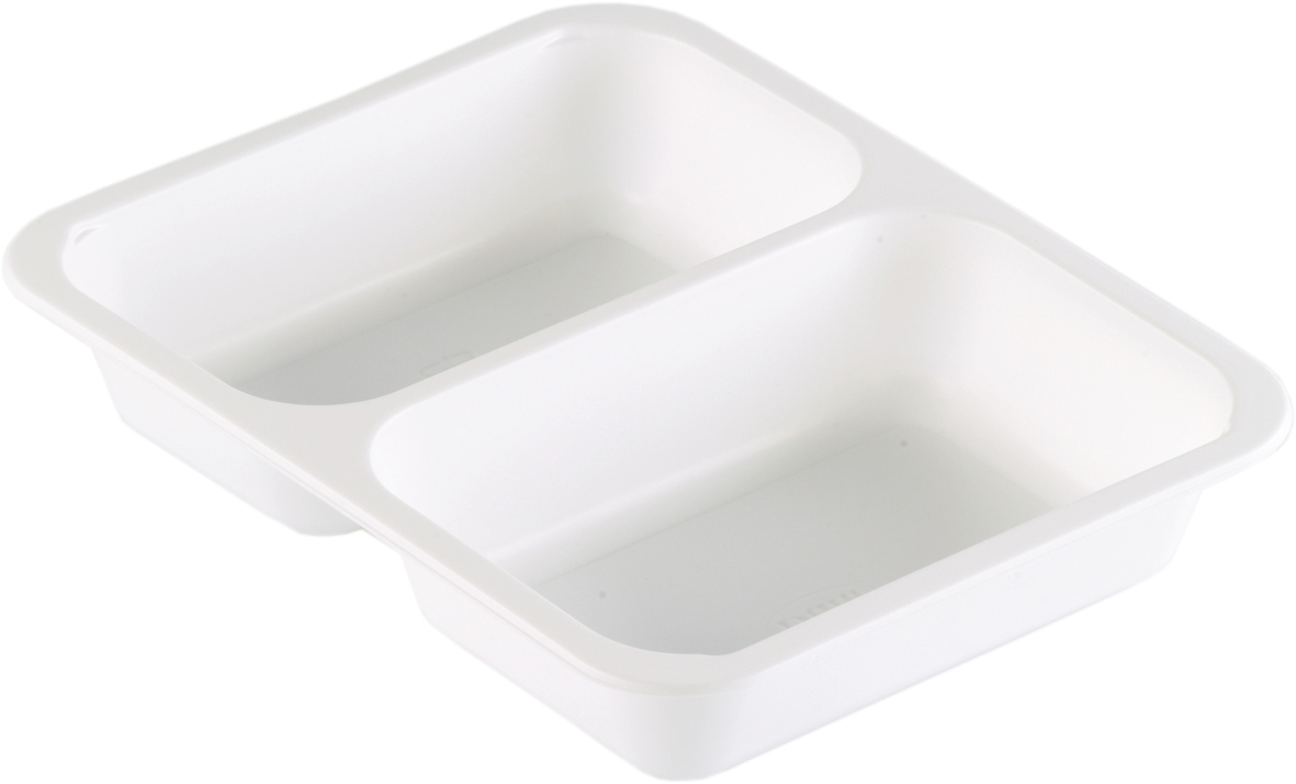 Form PP 2-fack 550/480ml Vit Cater Line