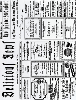 Wrappapper 25x32cm Deli News