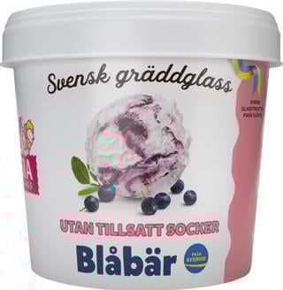 Glassbägare Blåbär Utan tillsatt Socker