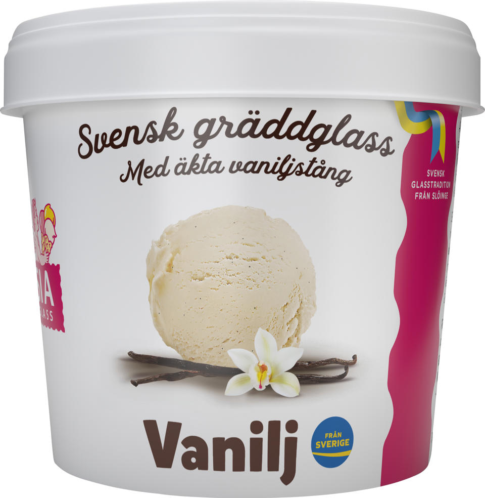 Glassbägare Vanilj