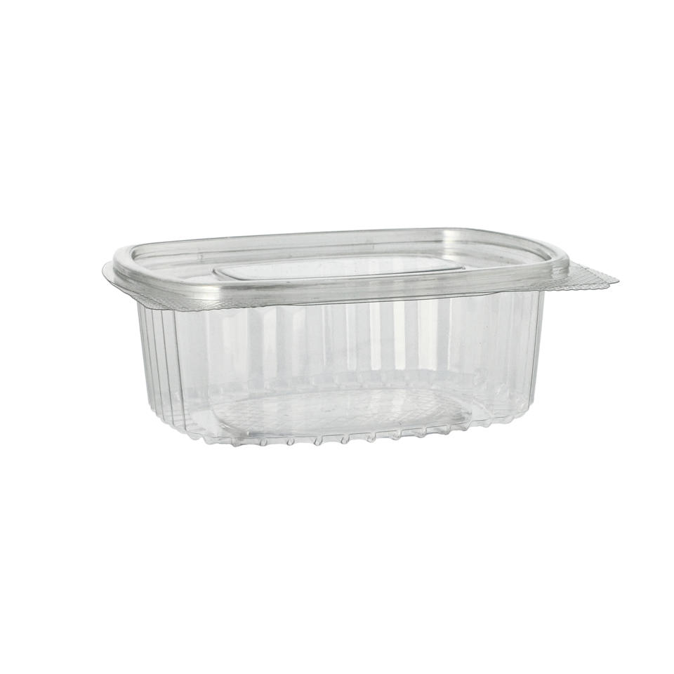 Deliform med lock R-PET 375ml 11,5x14,4x5cm oval