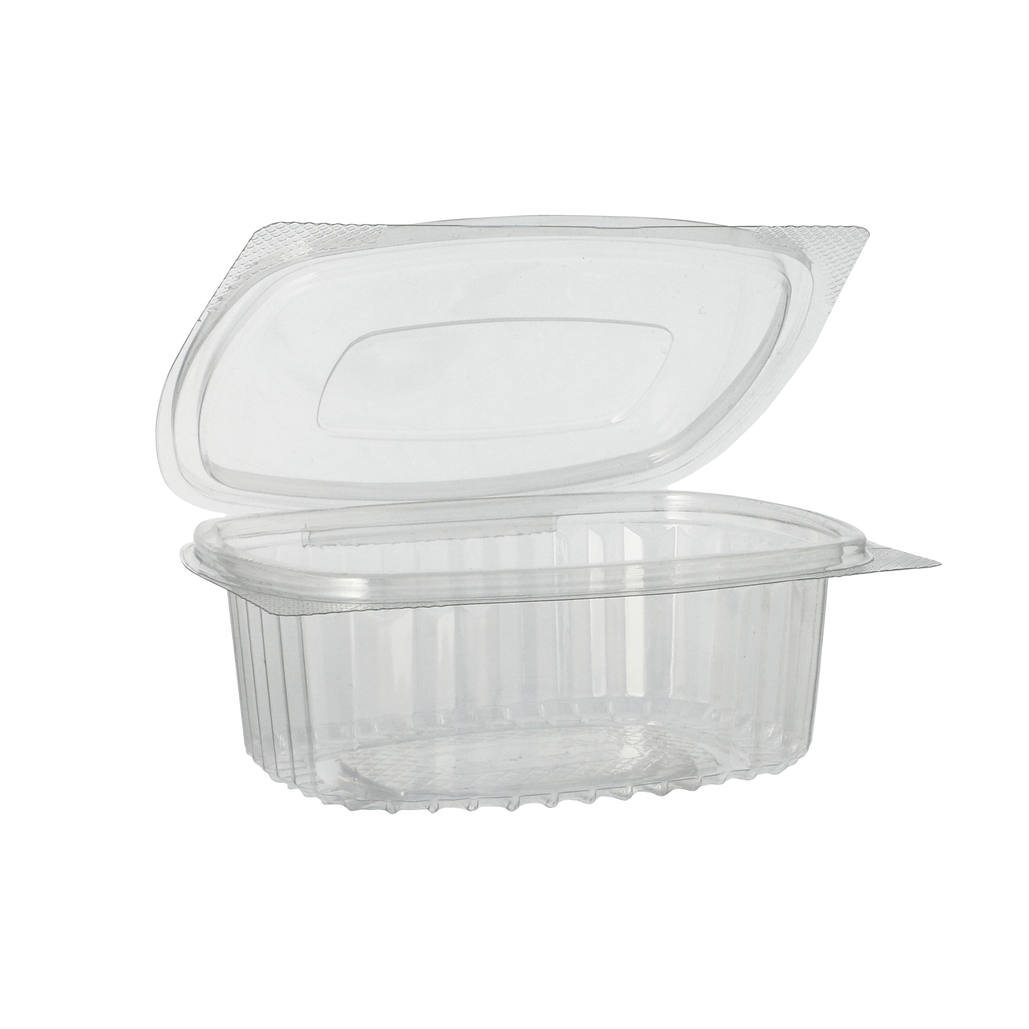 Deliform med lock R-PET 375ml 11,5x14,4x5cm oval