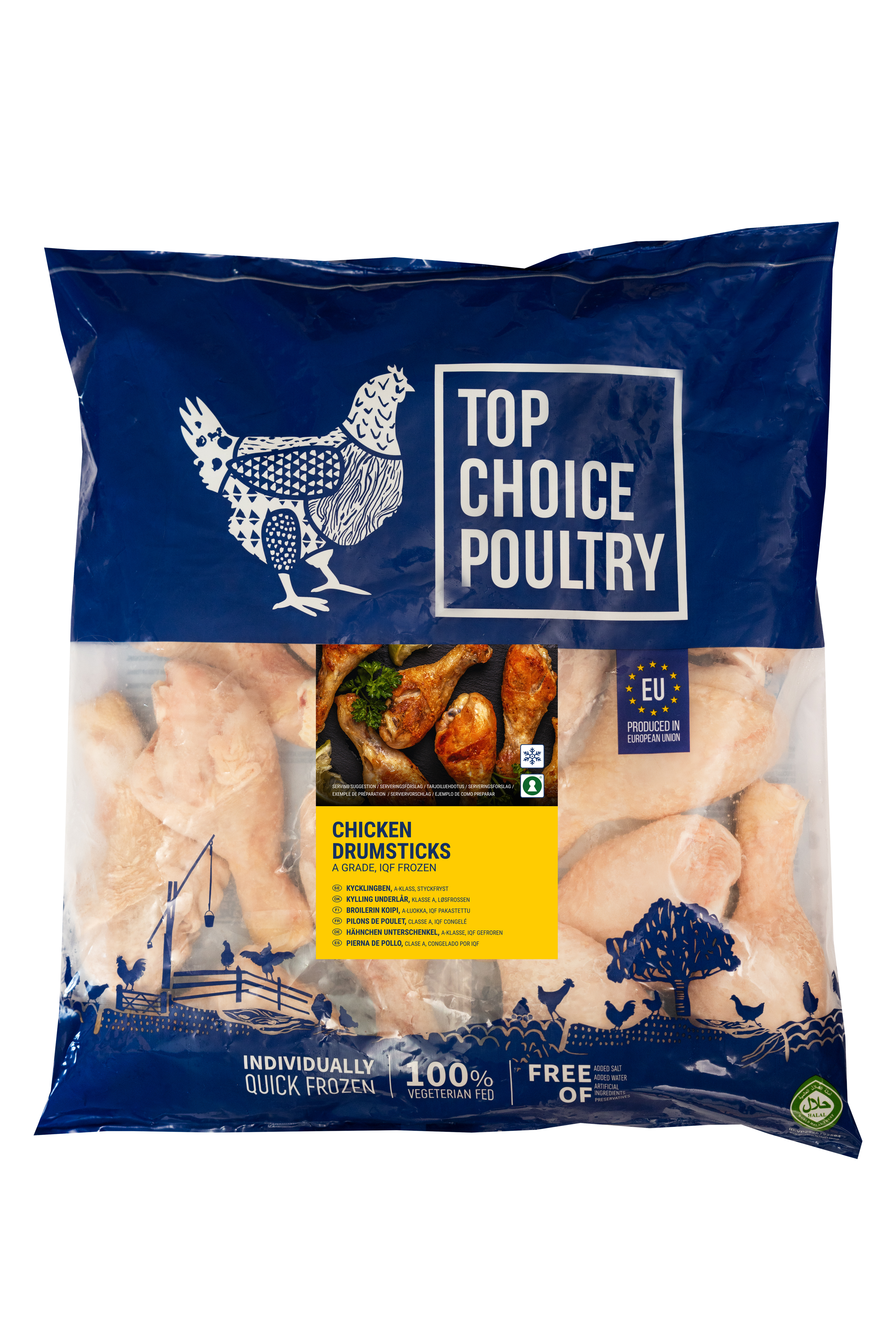 Kycklingben Drumsticks