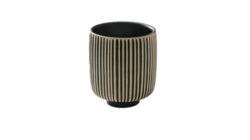 Nara Mugg Svart/Vit 30cl