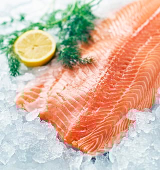 Laxfilé med Skinn C-trim