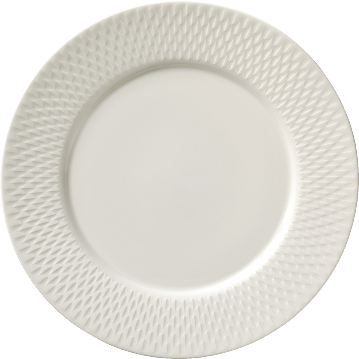 Purity Reflections Tallrik Flat med Bräm Vit Ø29cm