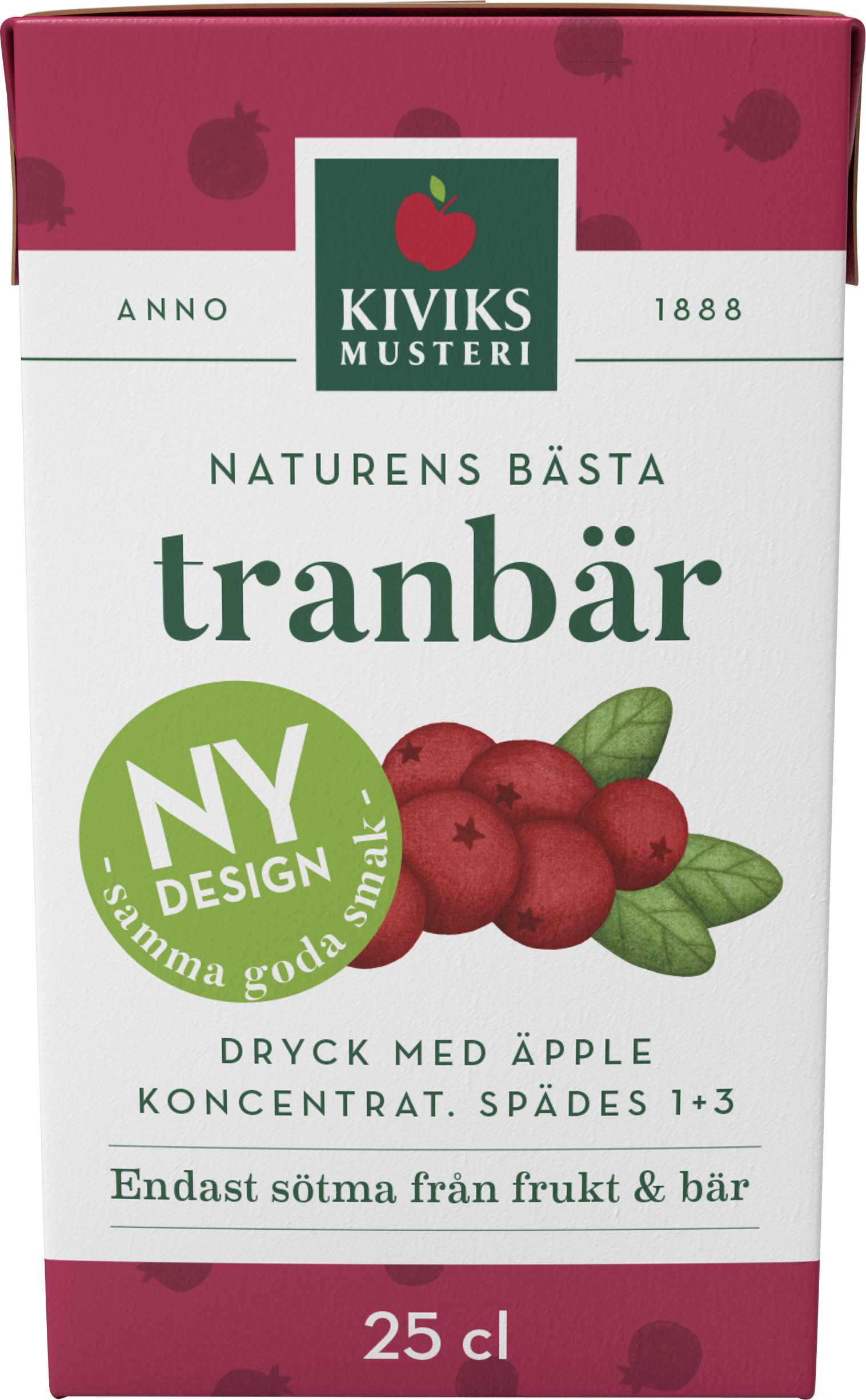 Tranbärsdryck 1+3