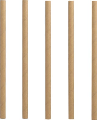 Sugrör Cocktail Papper 0,7x15cm Natur