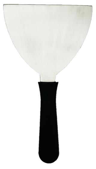 Stekbordsskrapa Rostfri 18/8 med Plasthandtag 26cm