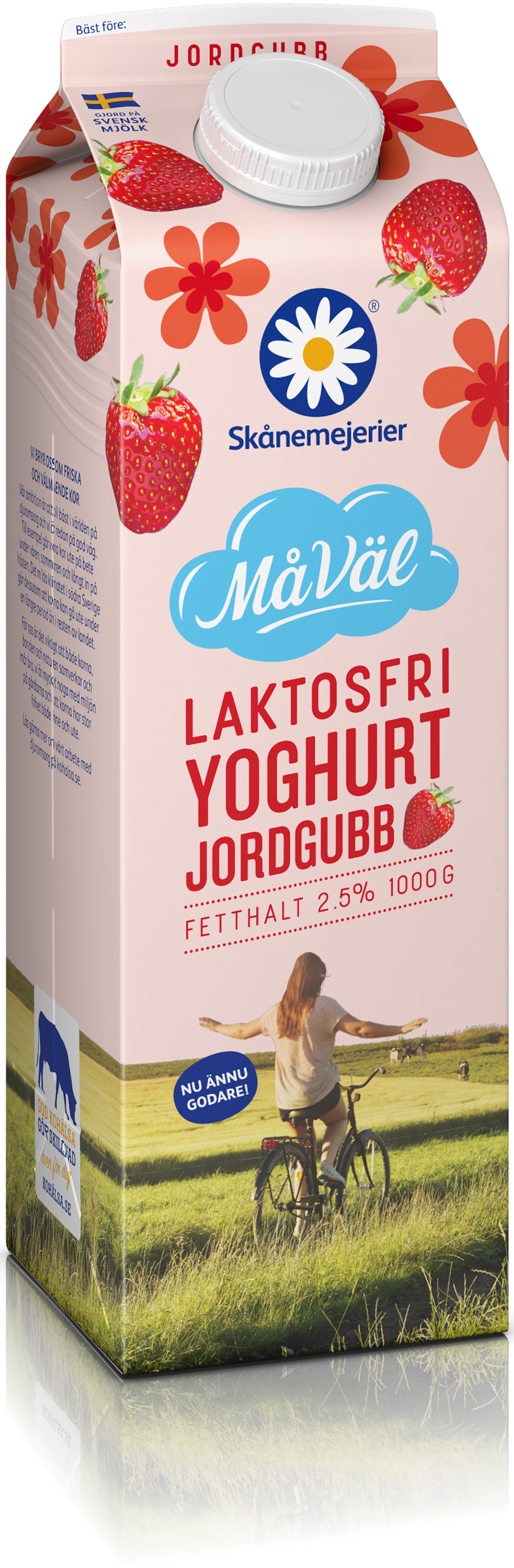 Yoghurt Jordgubb 2,5% Laktosfri