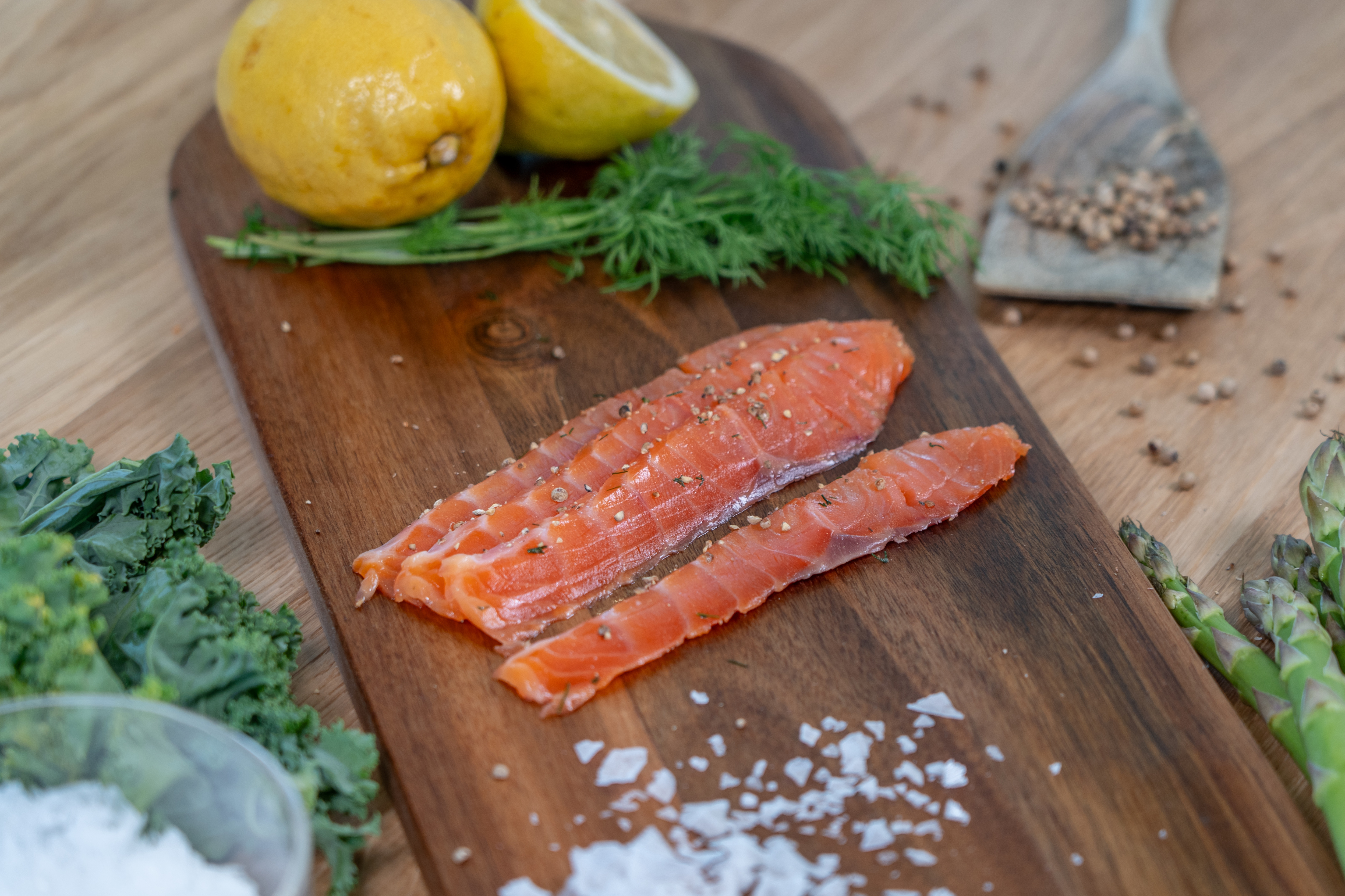 Regnbågslax Gravad Skivad