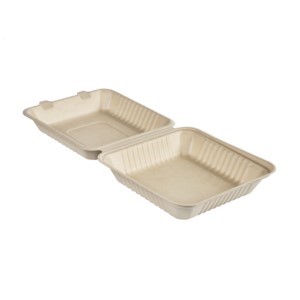 Box Bagasse Rektangulär Brun 1200ml