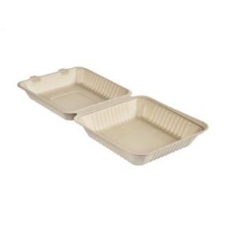 Box Bagasse Rektangulär Brun 1200ml