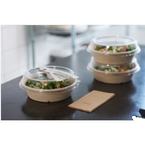 Skål Bagasse 1-fack 1200ml Brun Classic