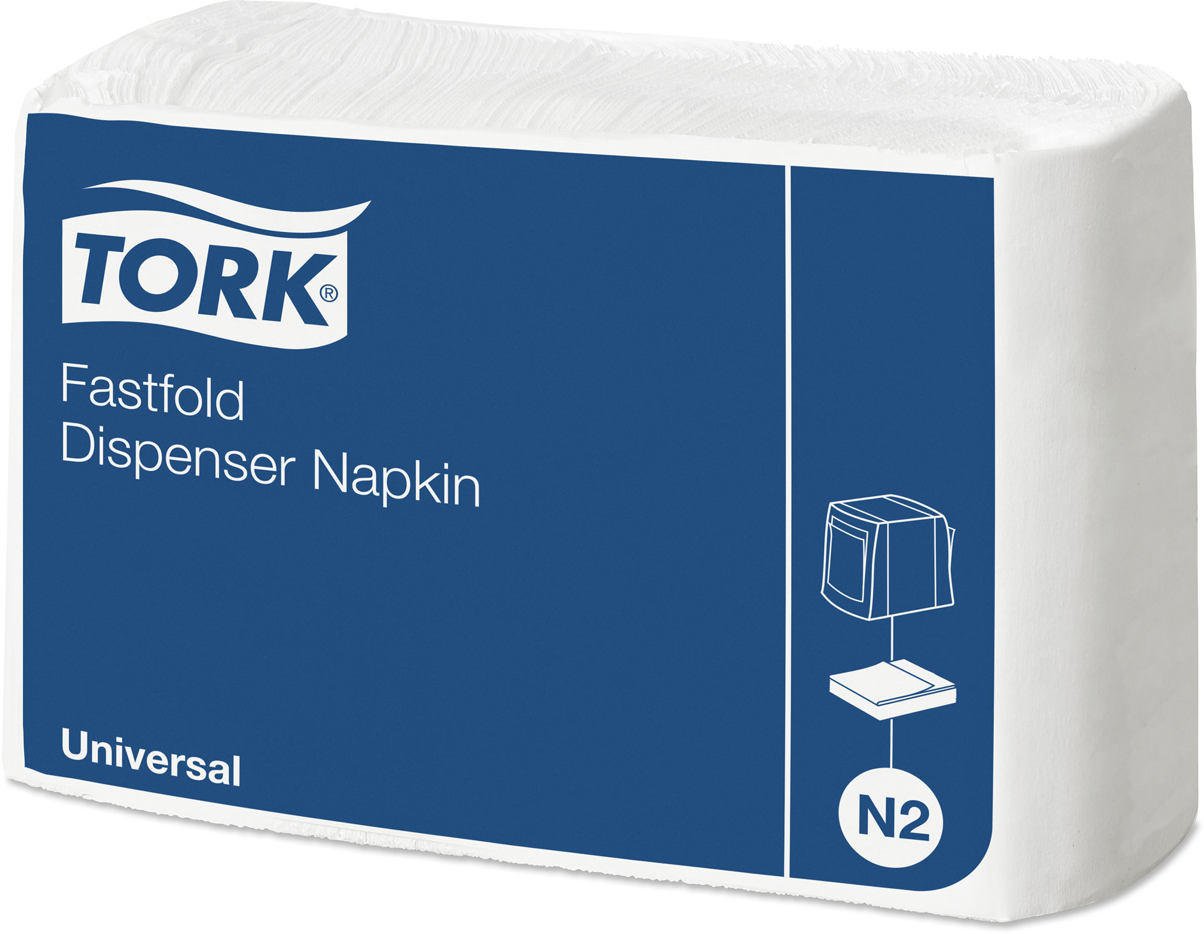 Dispenserservett N2 Fastfold Universal 1-lag
30x24cm vit