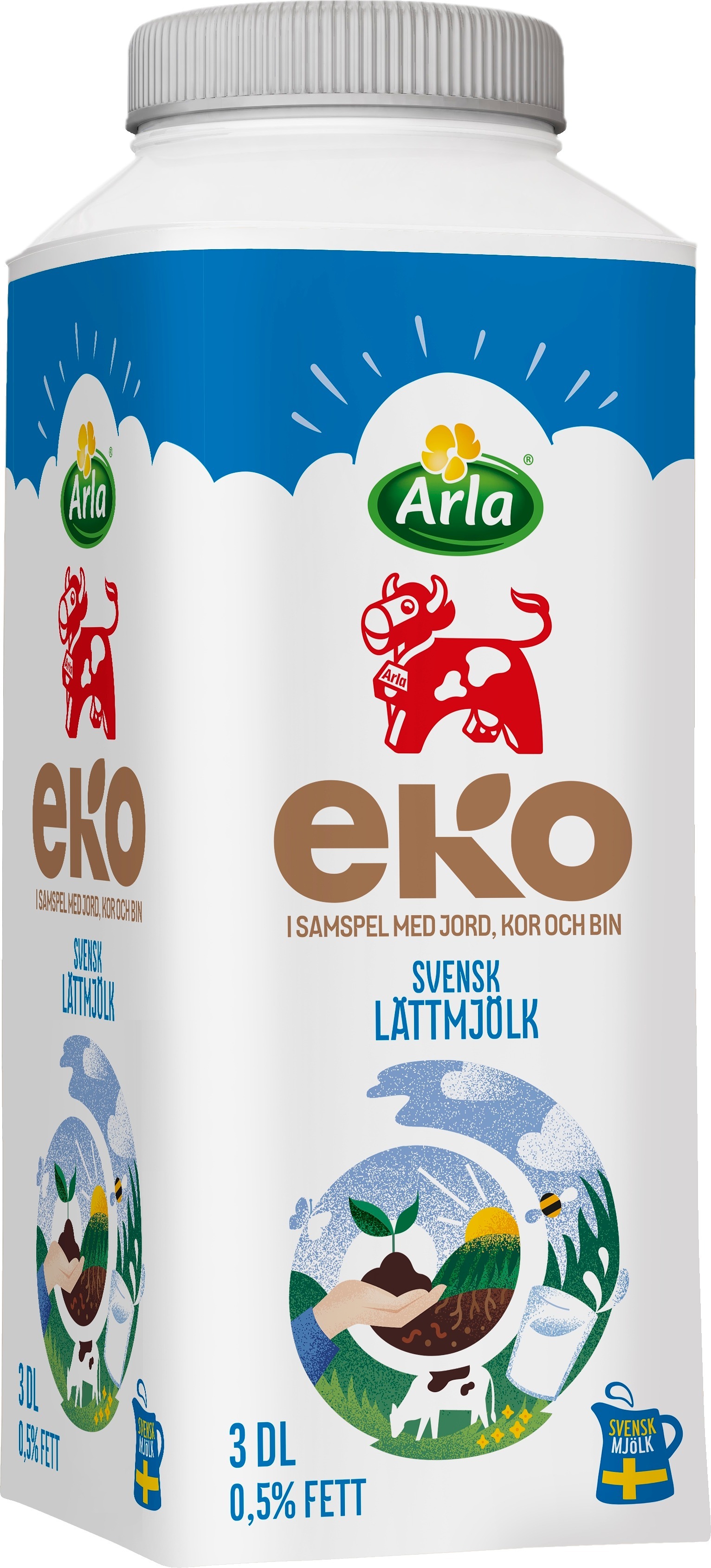 Lättmjölk 0,5% 12-Pack EKO KRAV