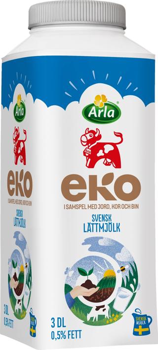 Lättmjölk 0,5% 12-Pack EKO KRAV