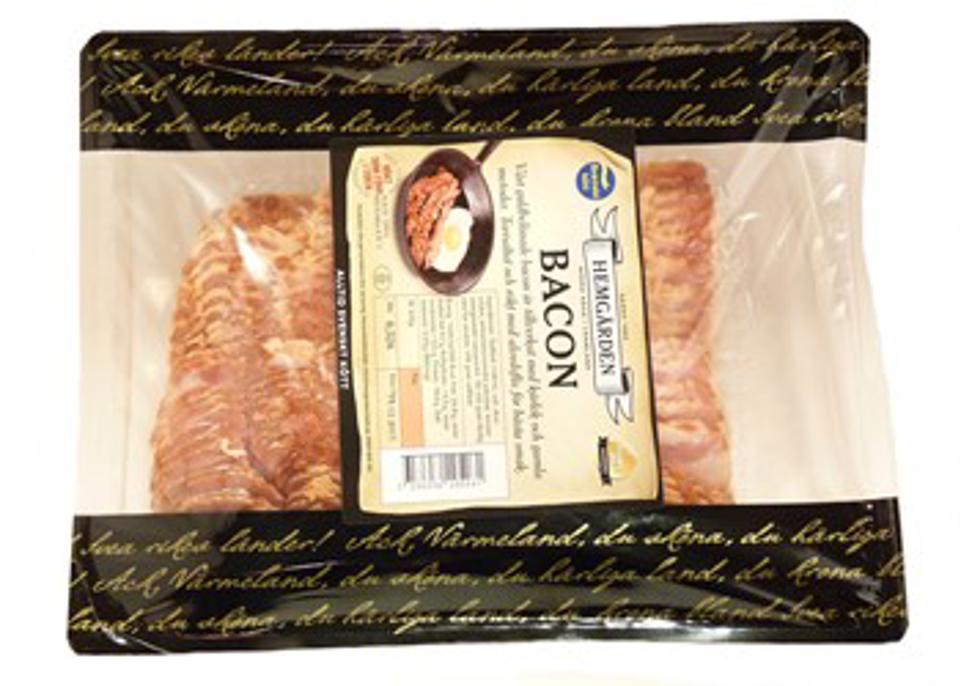 Bacon Torrsaltat i Tråg