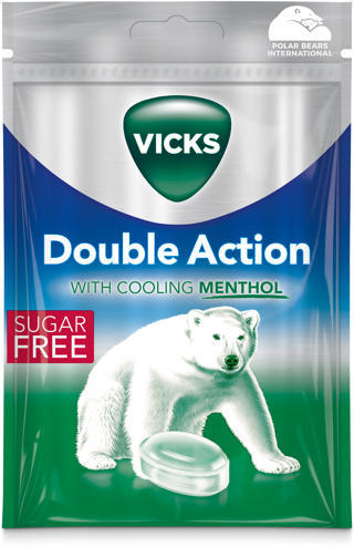Vicks Double Action Sockerfri