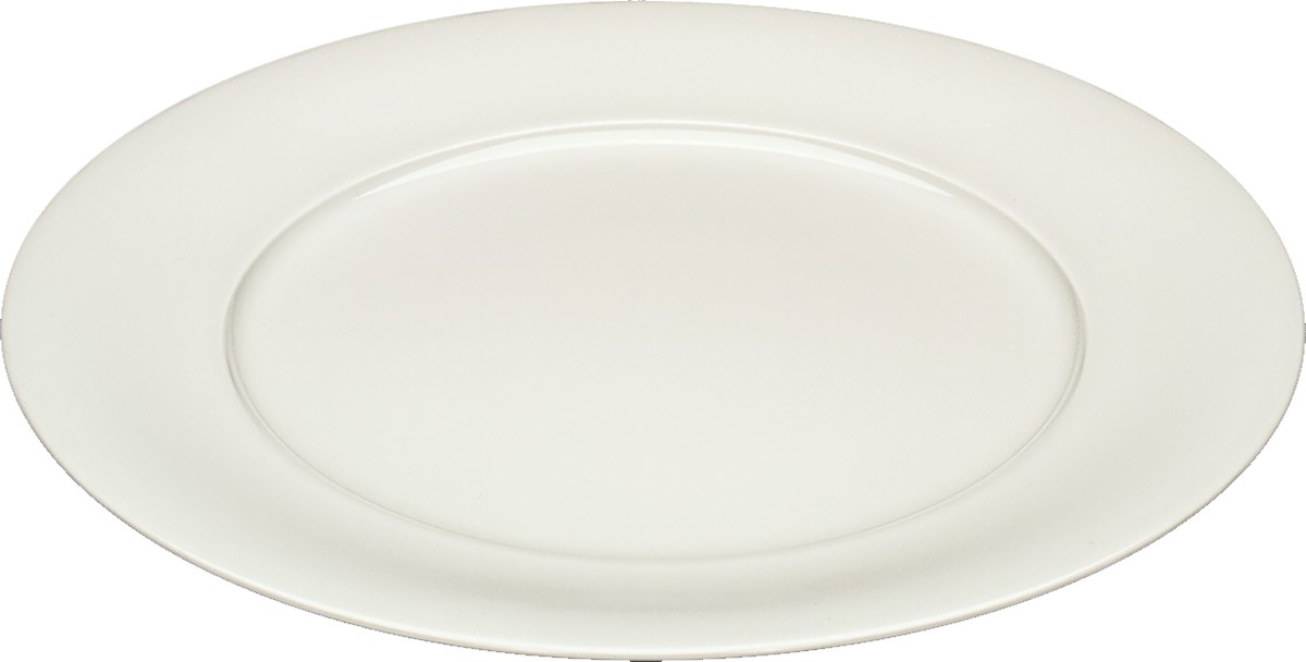 Delight Tallrik Flat med Bräm Vit Ø28cm