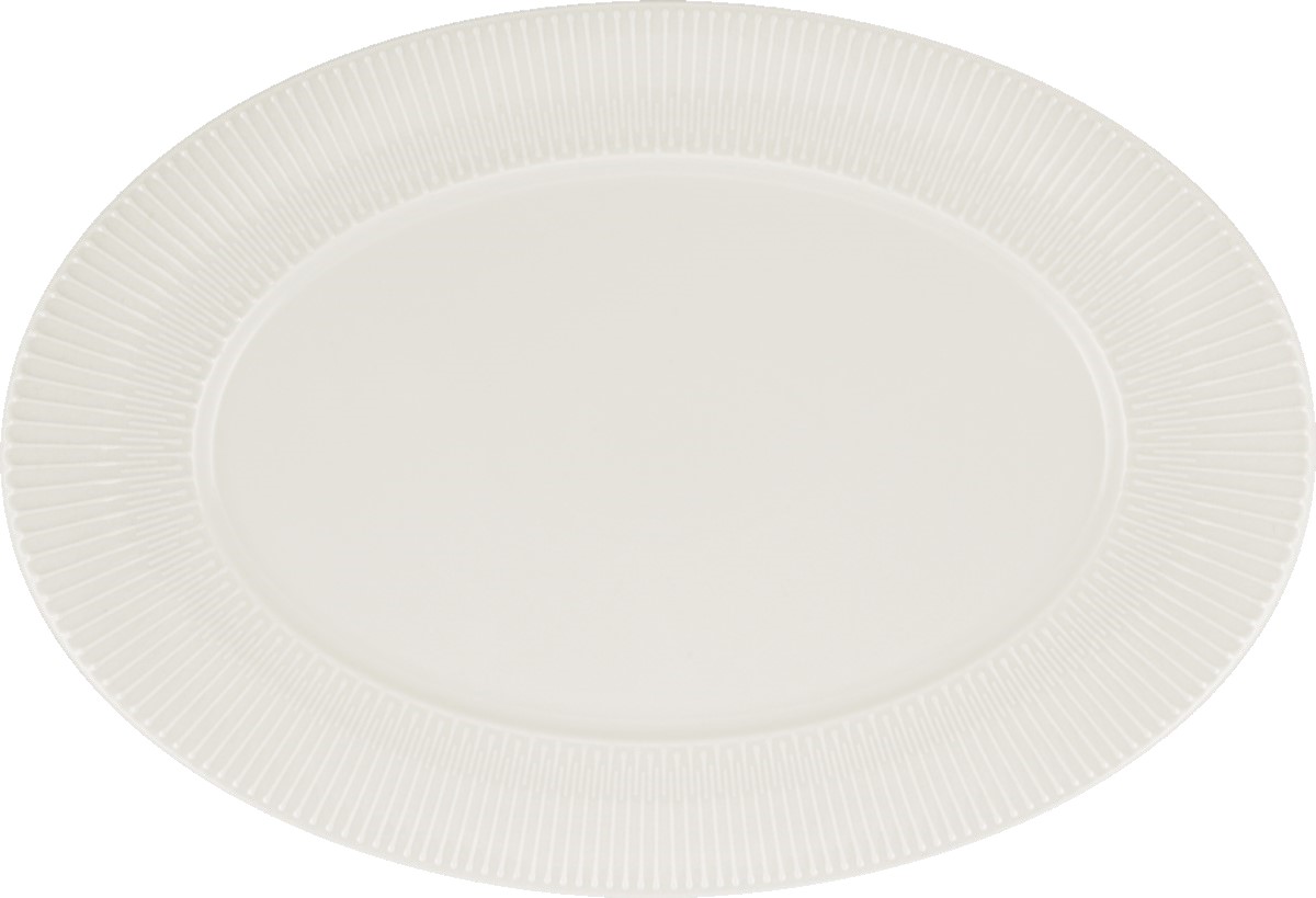 Vibes Fat Oval med Bräm Vit 34x23cm