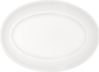 Come4table Fat Oval med Bräm Vit 32x23cm