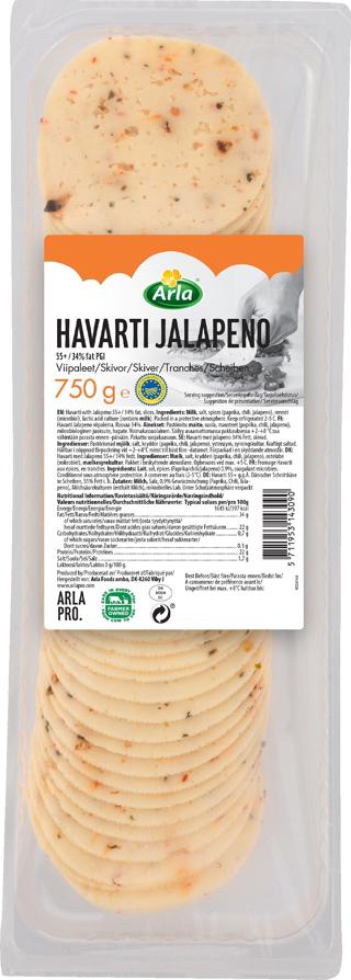 Hamburgerost Skivad Havarti Jalapeno