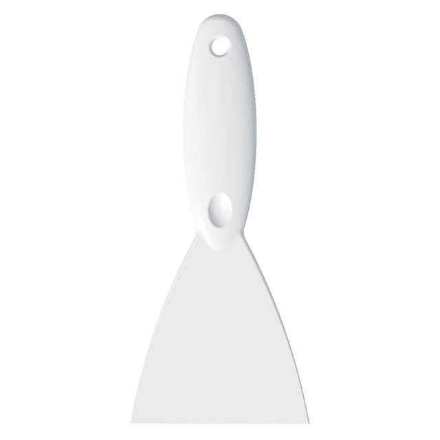 Handskrapa Kort Skaft 255x100mm Vit