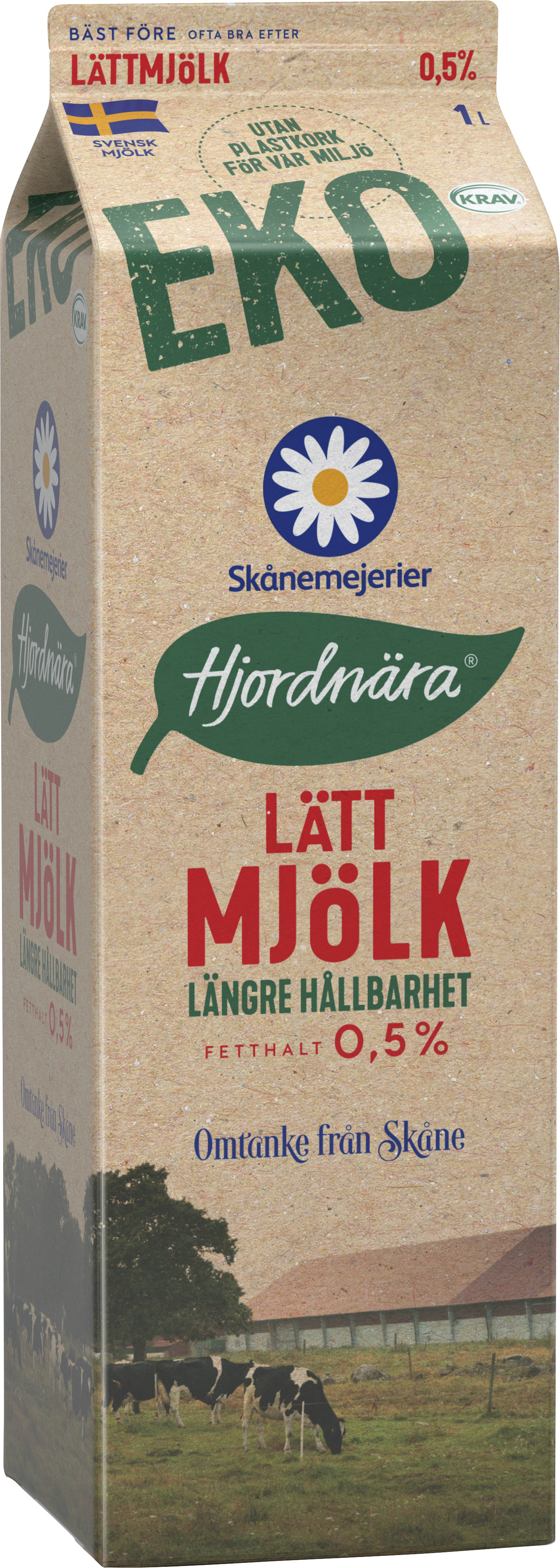 Lättmjölk 0,5% EKO KRAV Lite Längre hållbarhet