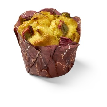 Muffins Citron Rabarber Vegan