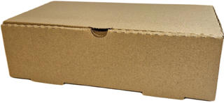 Pizzakartong Wellpapp Otryckt 28x16x8cm Brun