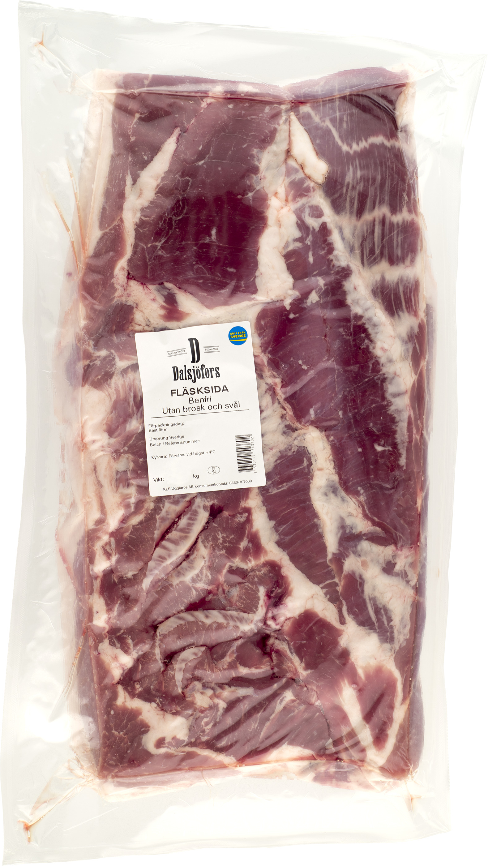 Sida benfri utan svål och brosk SE