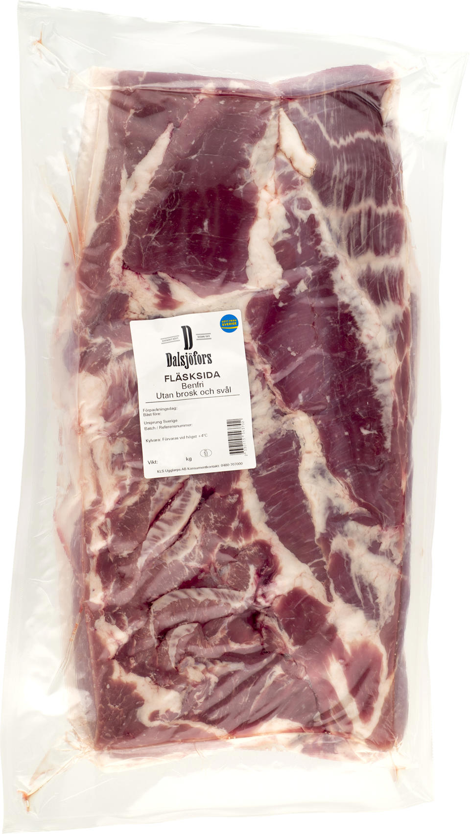 Sida benfri utan svål och brosk SE