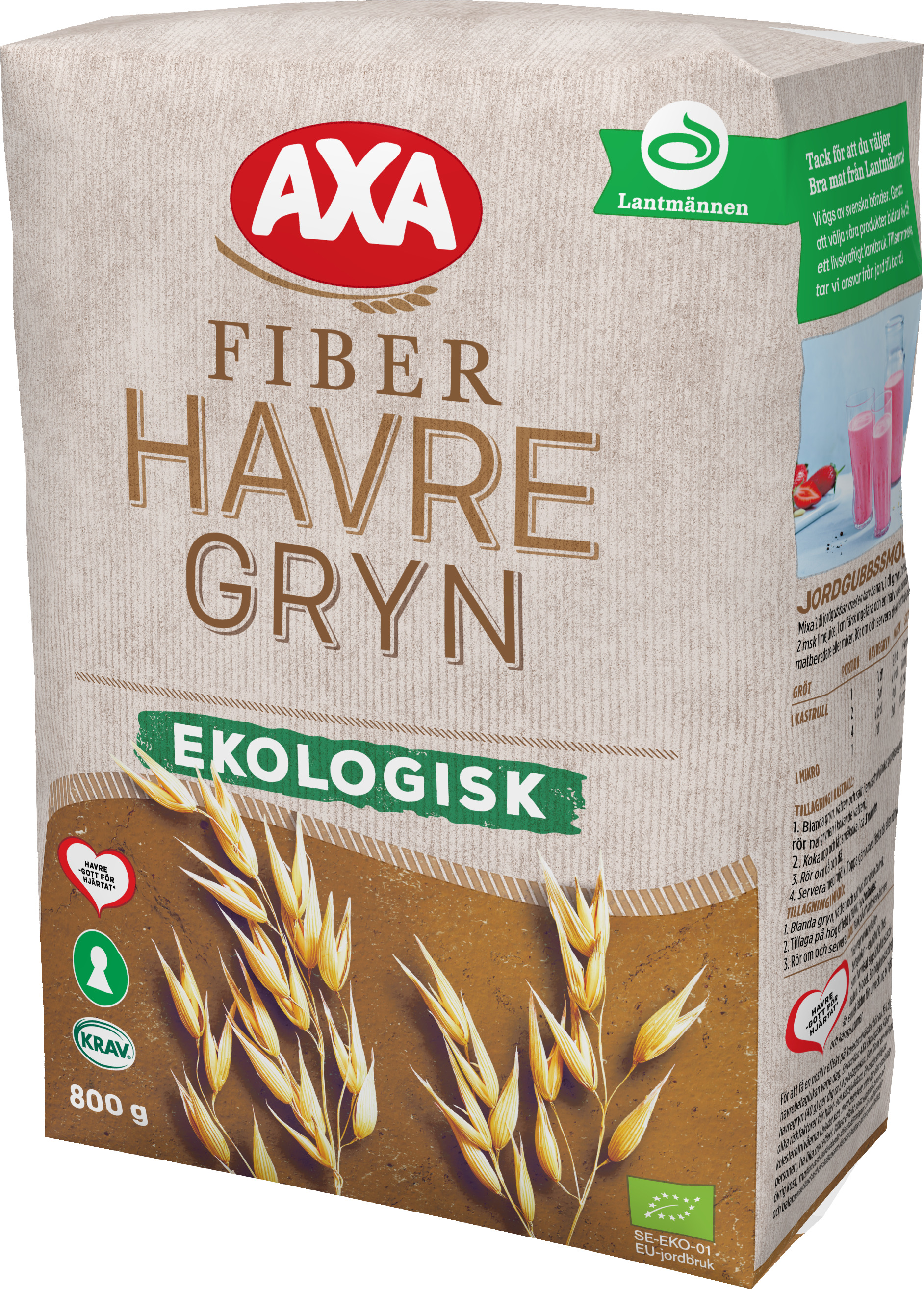 Havregryn fiber EKO KRAV