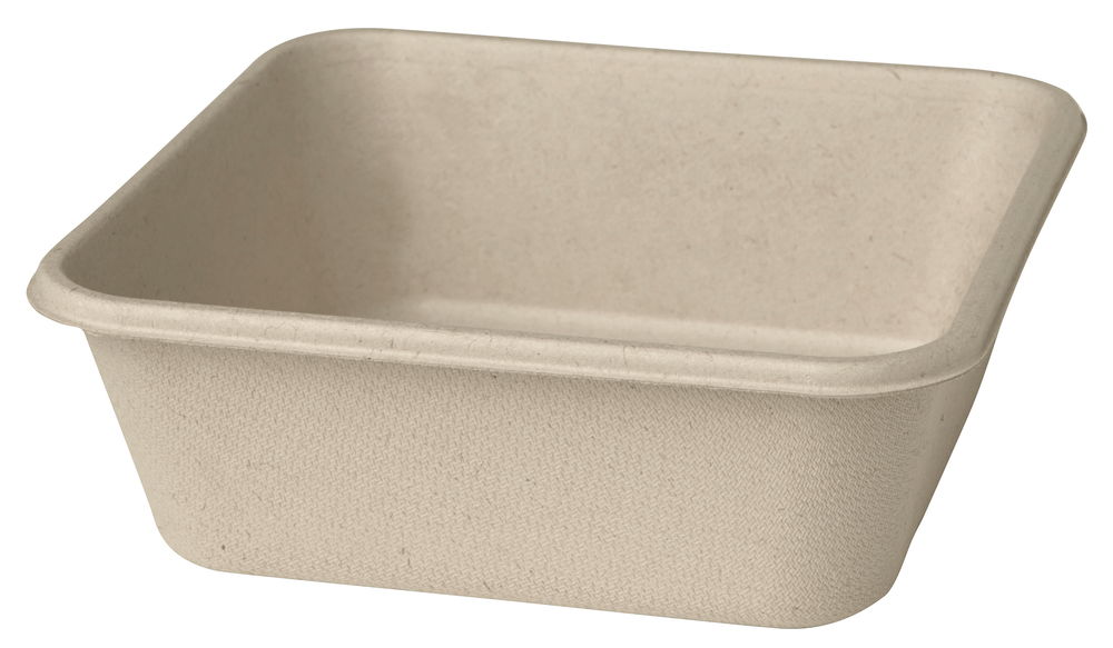 Box Bagasse Brun Classic Rectangular 900ml