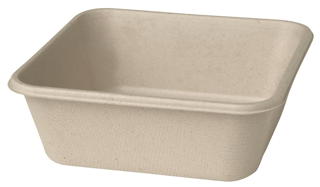Box Bagasse Brun Classic Rectangular 900ml