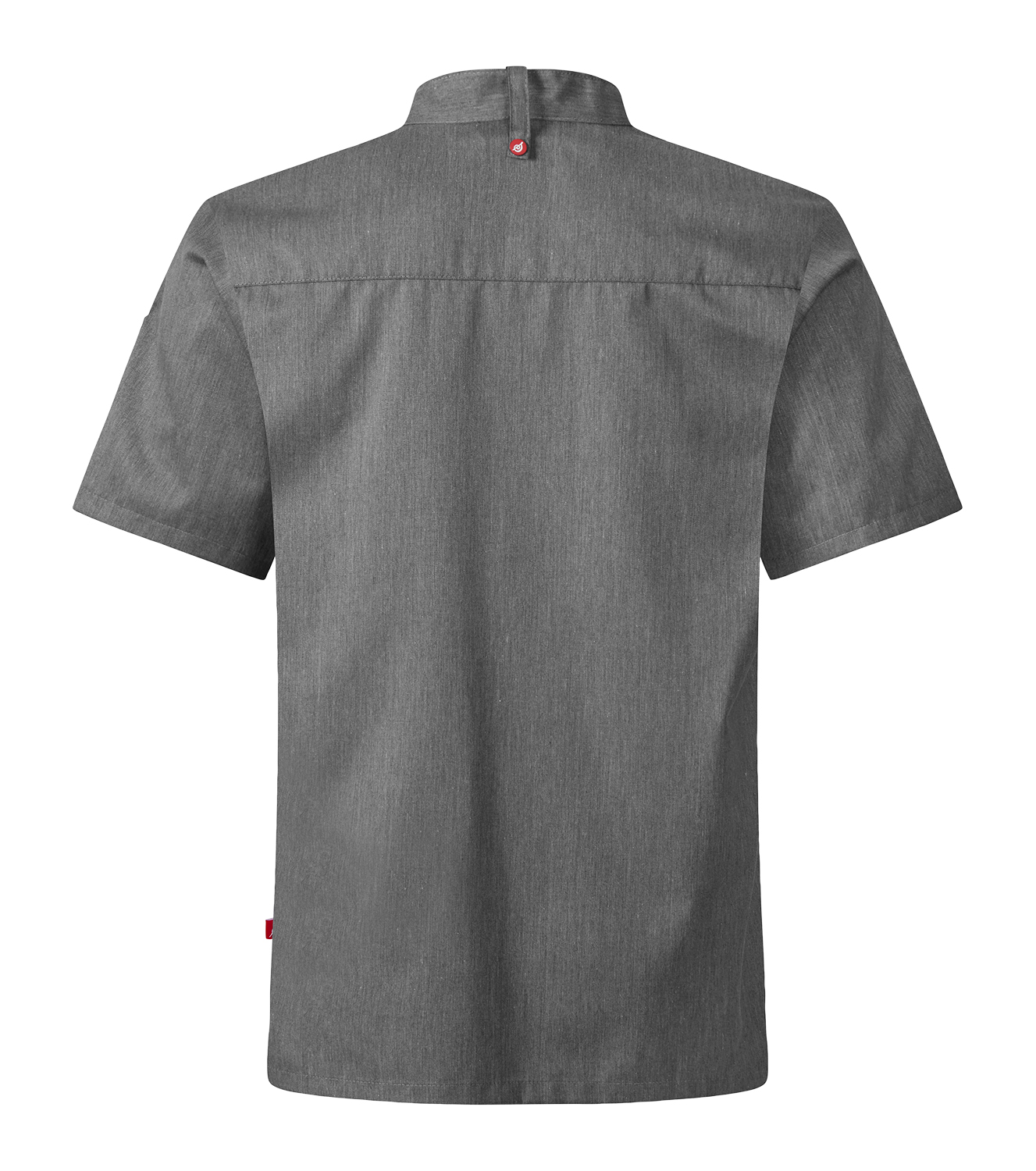 Kockskjorta 1097 Unisex Kort Ärm Grå Melange XS