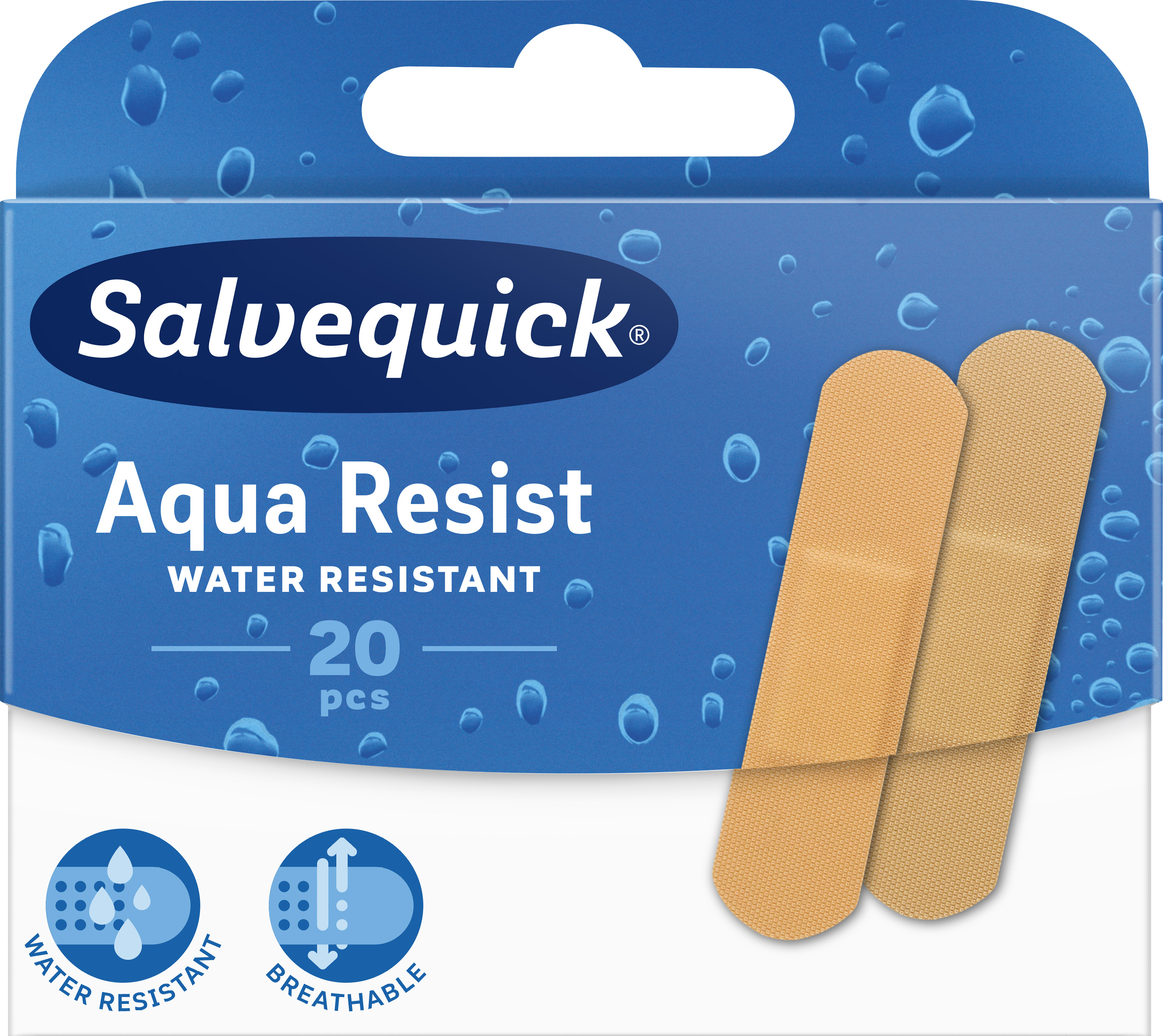 Plåster Vattenavvisande 1 storlek 20-pack 
Aqua Resist